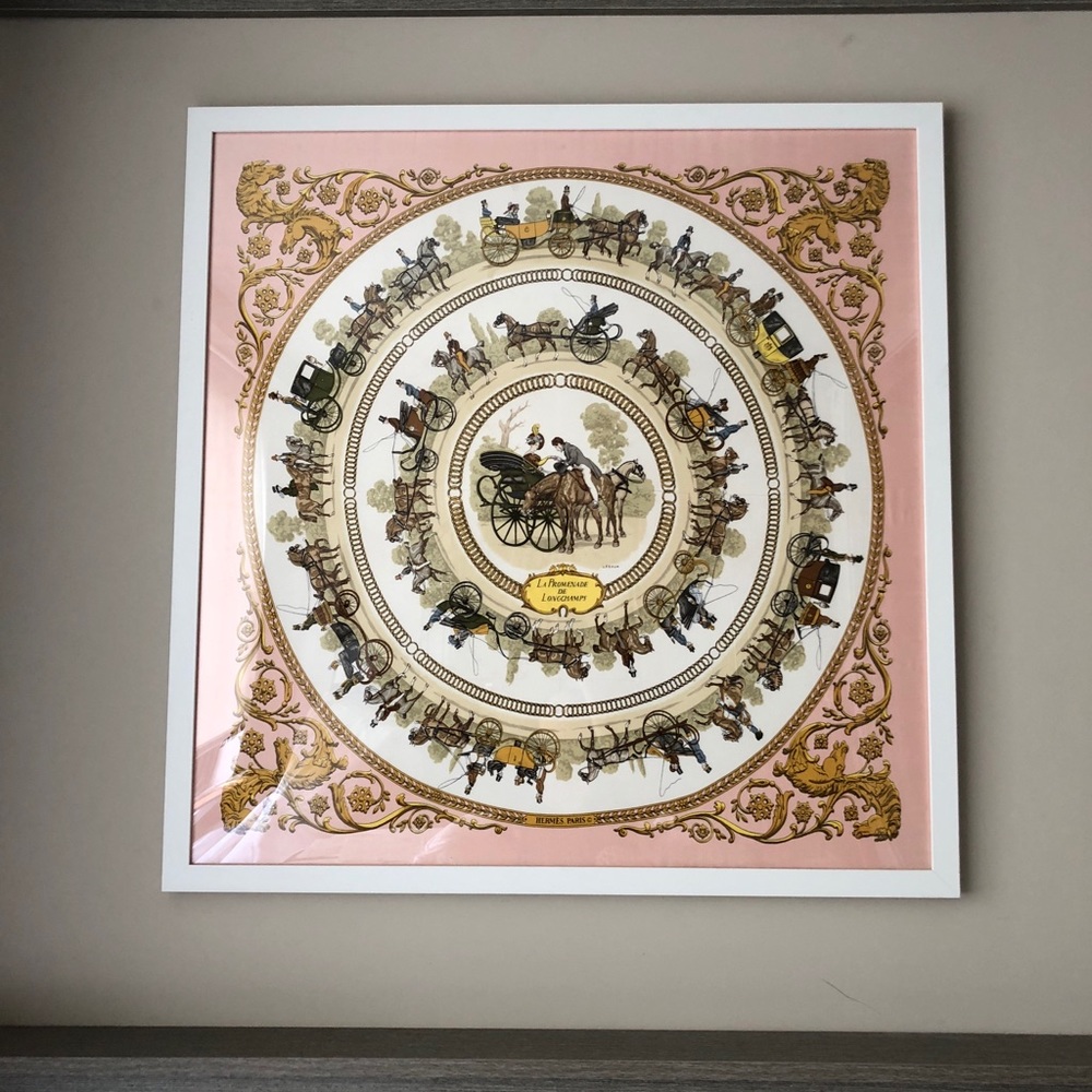 Framed Hermès Scarf